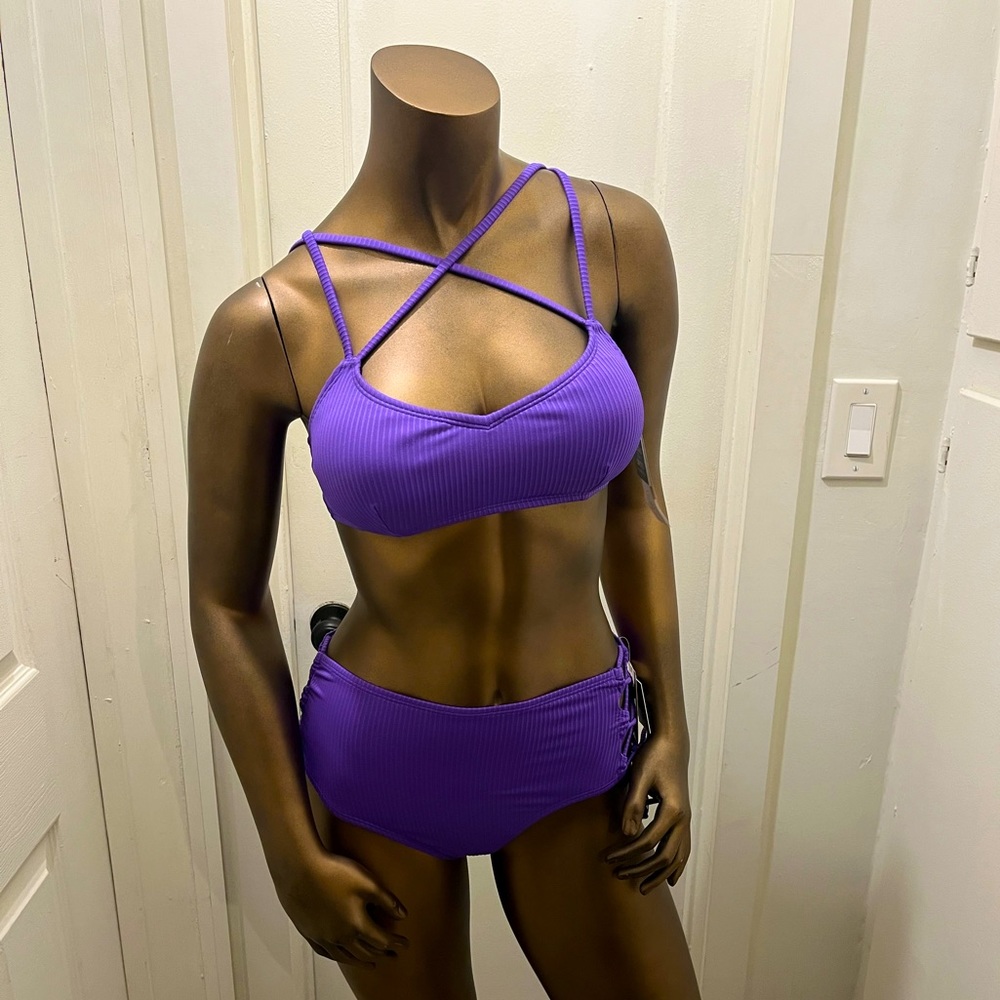 NWT Salt + Cove purple bikini